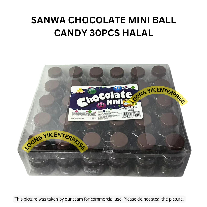 SANWA CHOCOLATE MINI BALL CANDY 30PCS HALAL