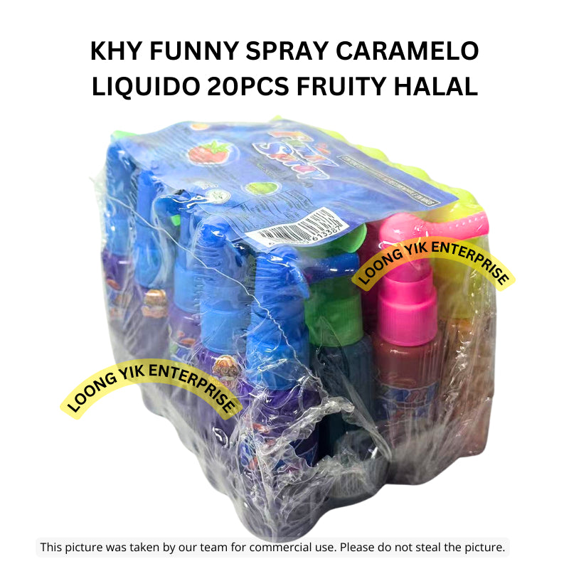 KHY FUNNY SPRAY CARAMELO LIQUIDO 20PCS FRUITY HALAL