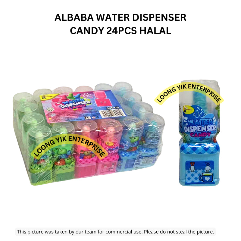 ALBABA WATER DISPENSER CANDY 24PCS HALAL