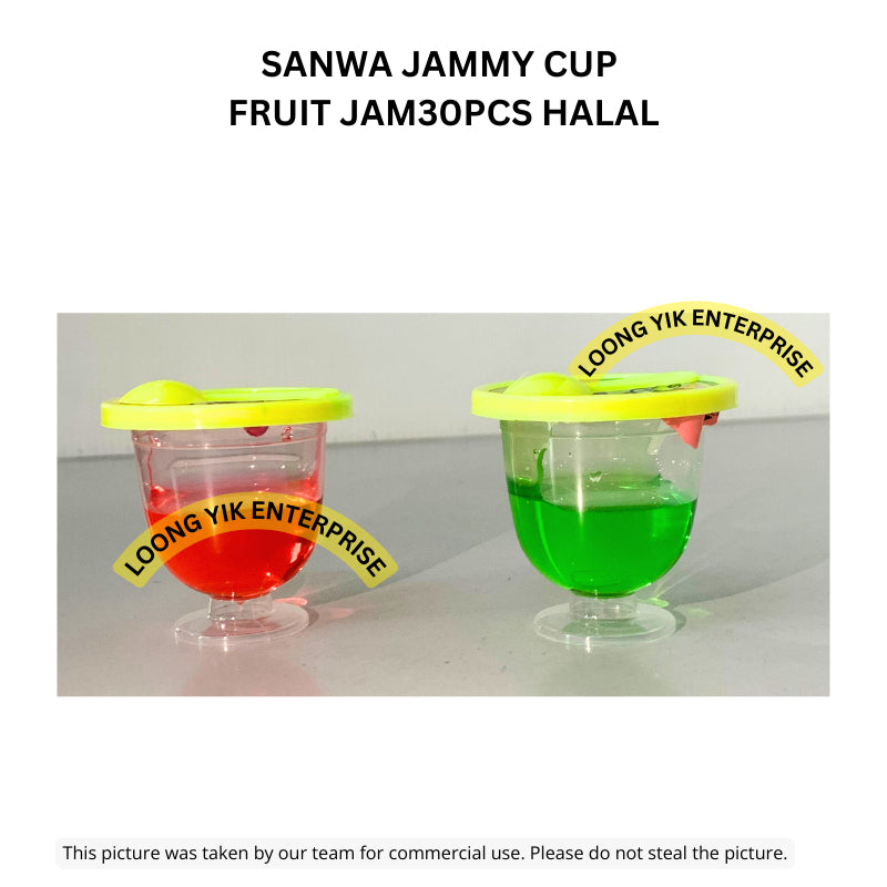 SANWA TWO LAYER PUDDING / JAMMY CUP FRUIT JAM30PCS HALAL