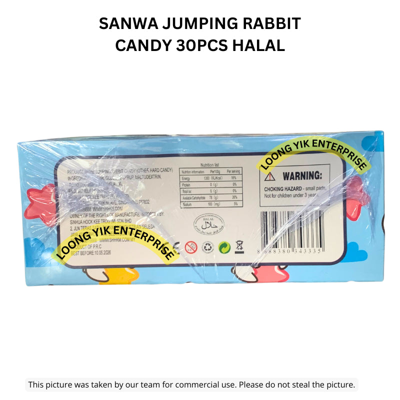 SANWA JUMPING RABBIT CANDY 30PCS HALAL