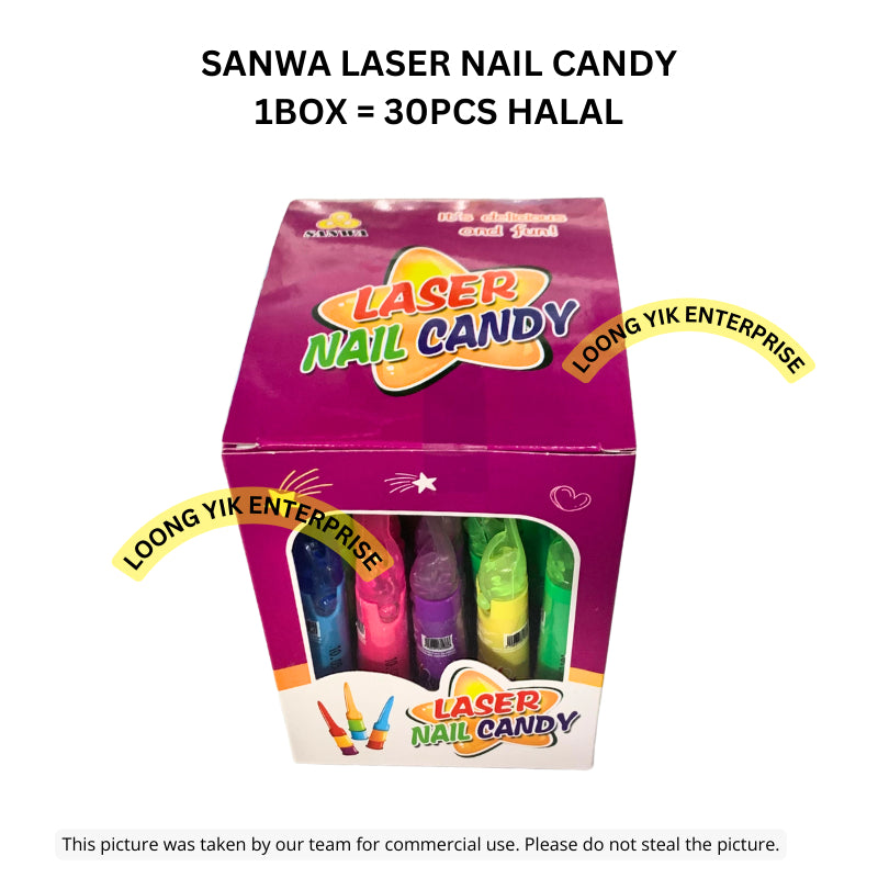 SANWA LASER NAIL CANDY 30PCS HALAL