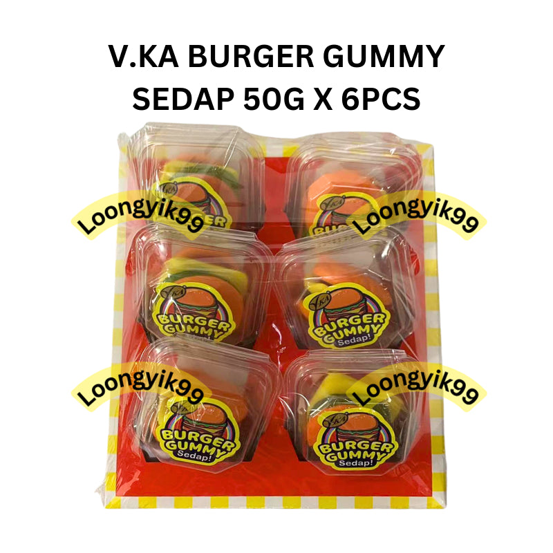 V.KA BURGER GUMMY SEDAP 50G X 6PCS HALAL