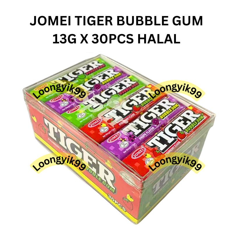 JOMEI TIGER BUBBLE GUM 13G X 30PCS HALAL