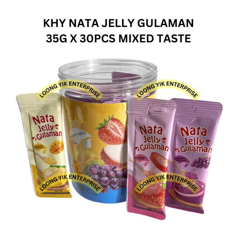 KHY NATA JELLY GULAMAN 35G X 30PCS MIXED TASTE