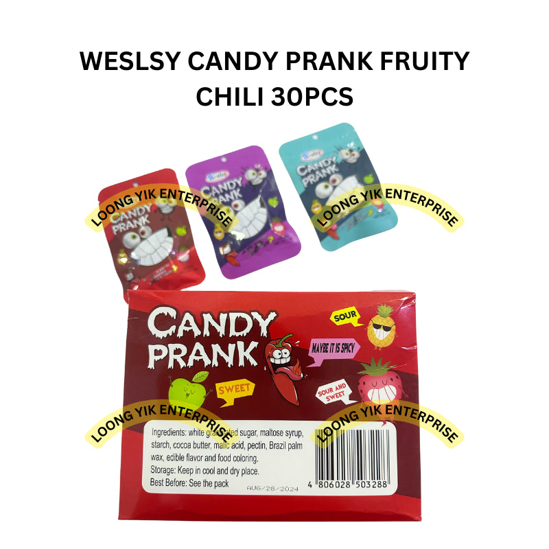 WESLSY CANDY PRANK FRUITY CHILI 30PCS HALAL