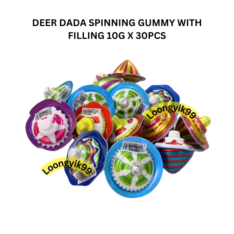 DEER DADA SPINNING GUMMY WITH FILLING 10G X 30PCS