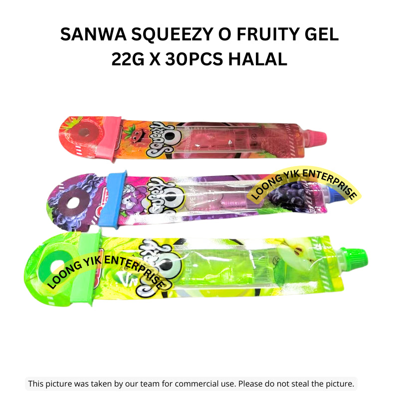 SANWA SQUEEZY O FRUITY GEL 22G X 30PCS HALAL