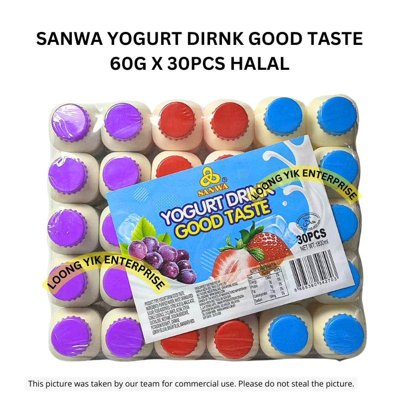 SANWA YOGURT DIRNK GOOD TASTE 60G X 30PCS HALAL