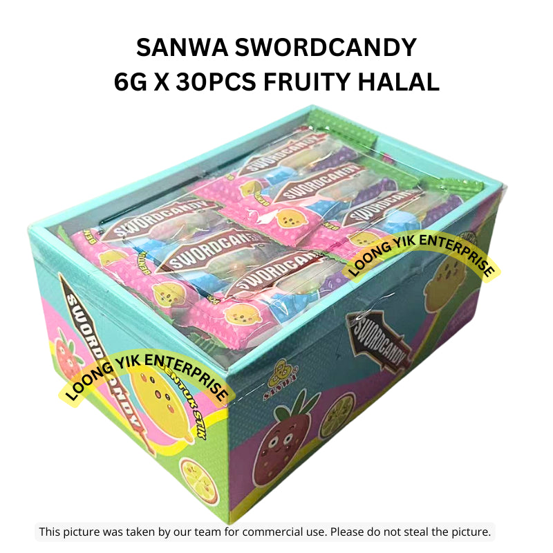 SANWA SWORDCANDY 6G X 30PCS FRUITY HALAL