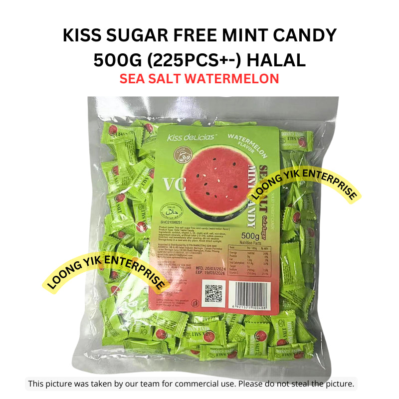 KISS SUGAR FREE MINT CANDY 500G (225PCS+-) HALAL