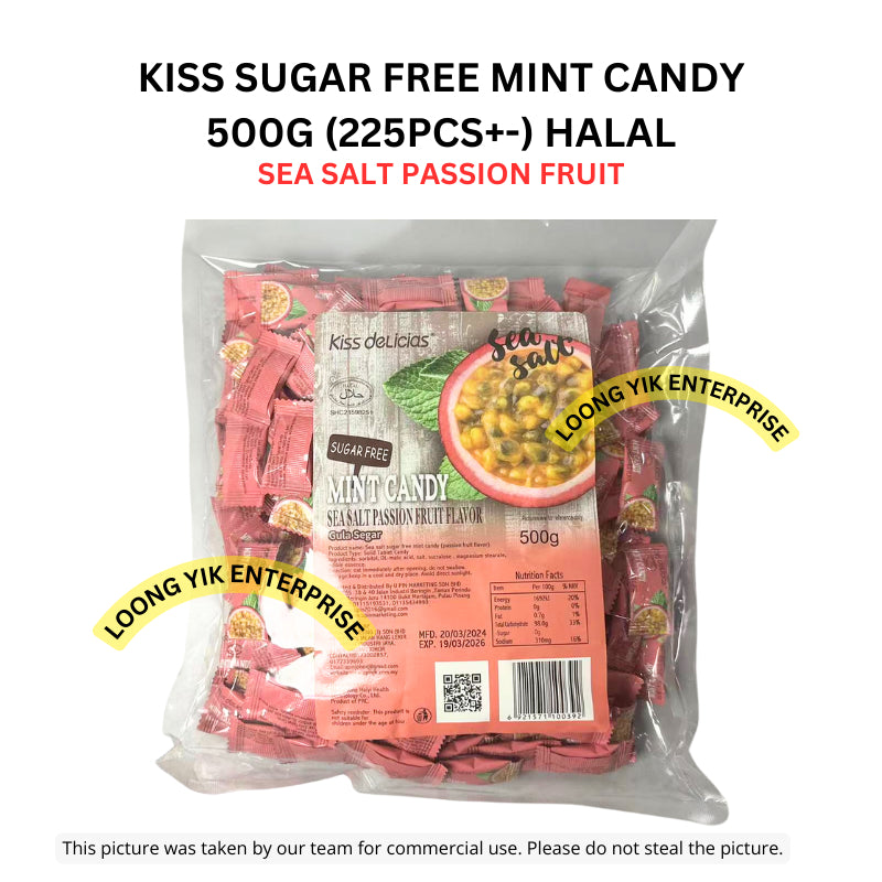 KISS SUGAR FREE MINT CANDY 500G (225PCS+-) HALAL