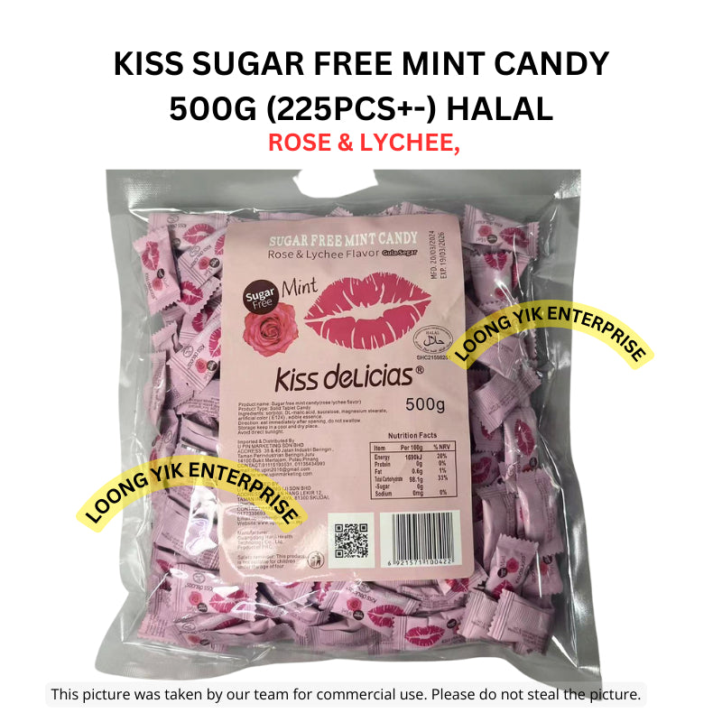 KISS SUGAR FREE MINT CANDY 500G (225PCS+-) HALAL