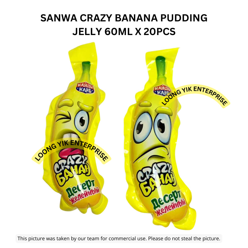 SANWA CRAZY BANANA PUDDING JELLY 60ML X 20PCS