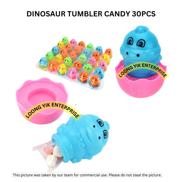 DINOSAUR TUMBLER CANDY 30PCS