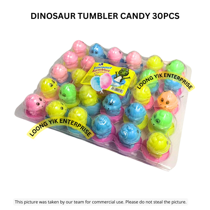 DINOSAUR TUMBLER CANDY 30PCS