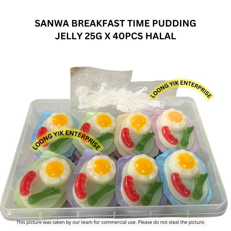 SANWA BREAKFAST TIME PUDDING JELLY 25G X 40PCS HALAL