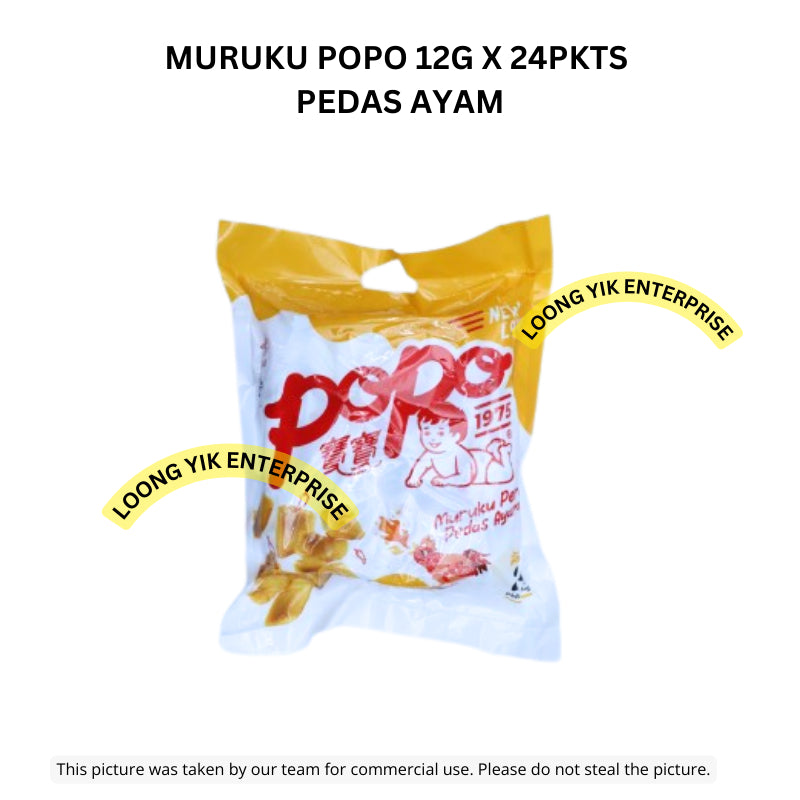 MURUKU POPO 12G X 24PKTS  PEDAS AYAM