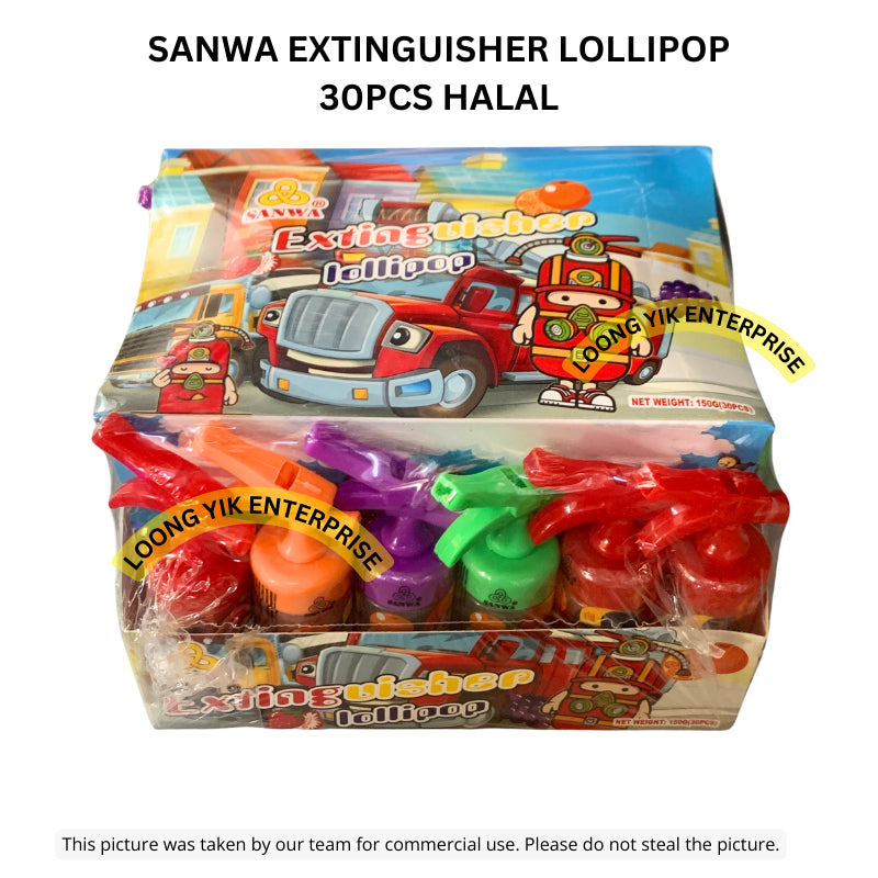 SANWA EXTINGUISHER LOLLIPOP 30PCS HALAL