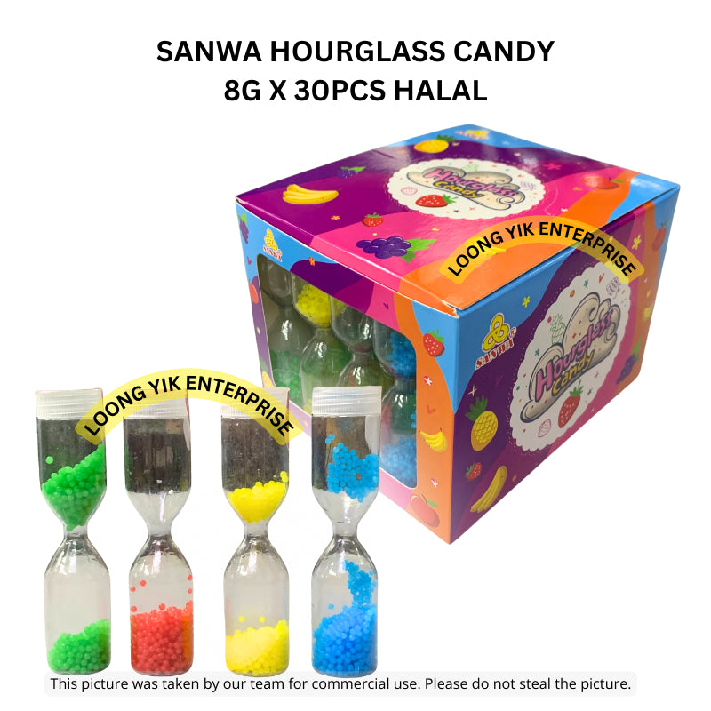 SANWA HOURGLASS CANDY 8G X 30PCS HALAL