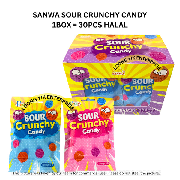 SANWA SOUR CRUNCHY CANDY 30PCS HALAL