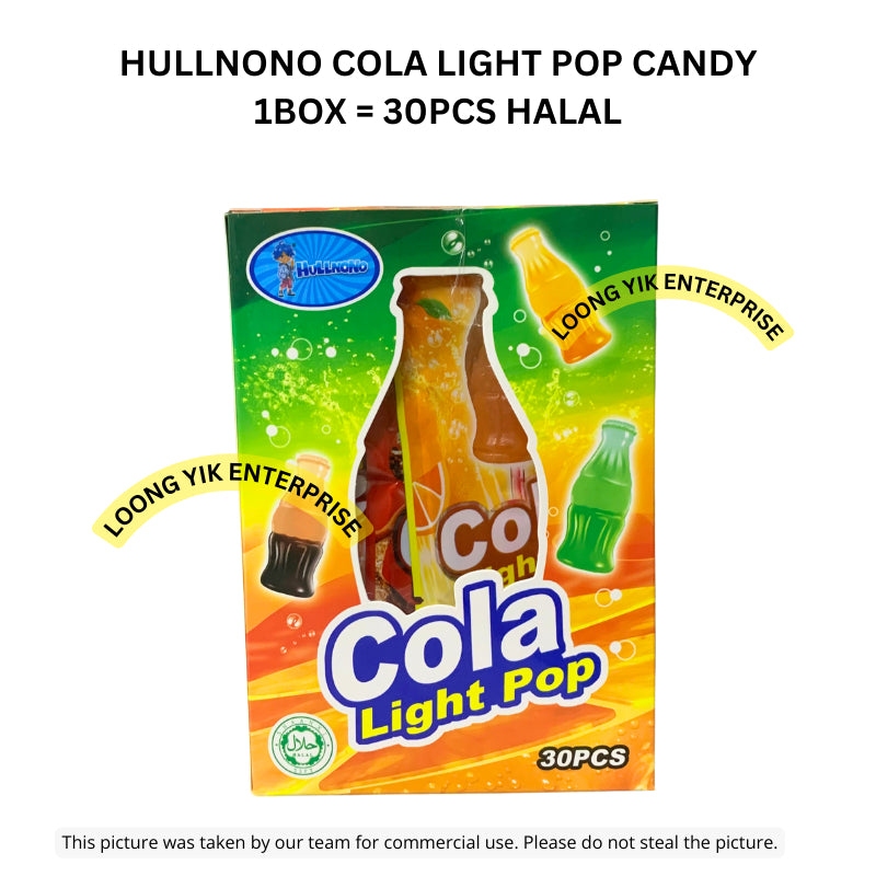 HULLNONO COLA LIGHT POP CANDY 30PCS HALAL