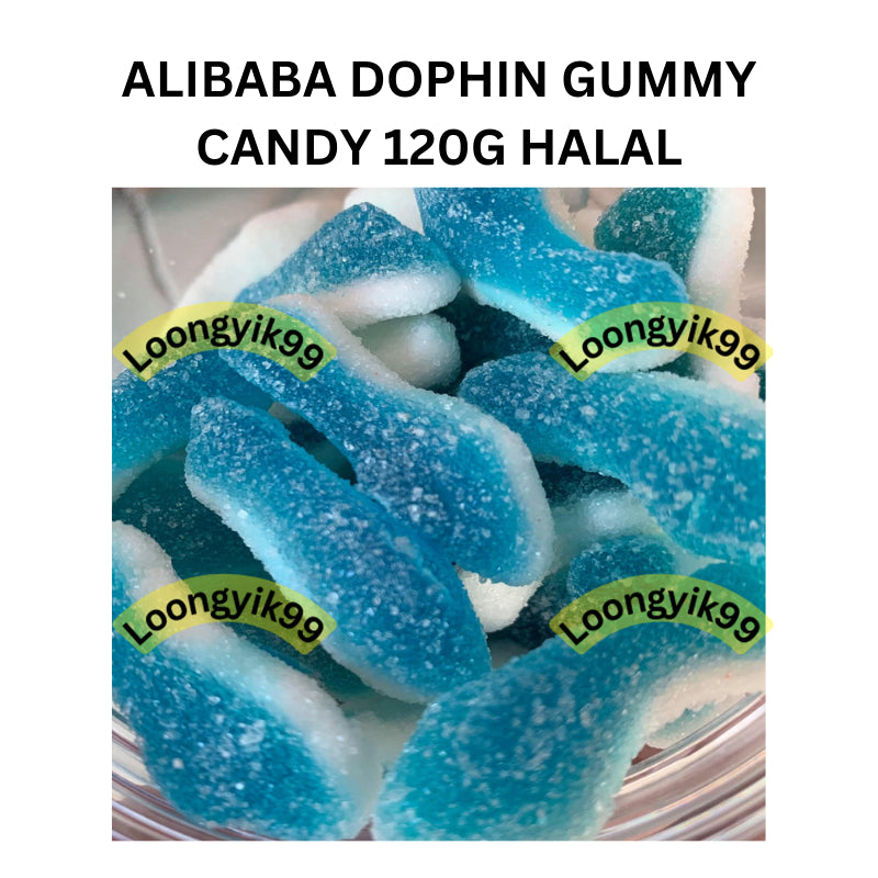 ALIBABA DOPHIN GUMMY CANDY 120G HALAL