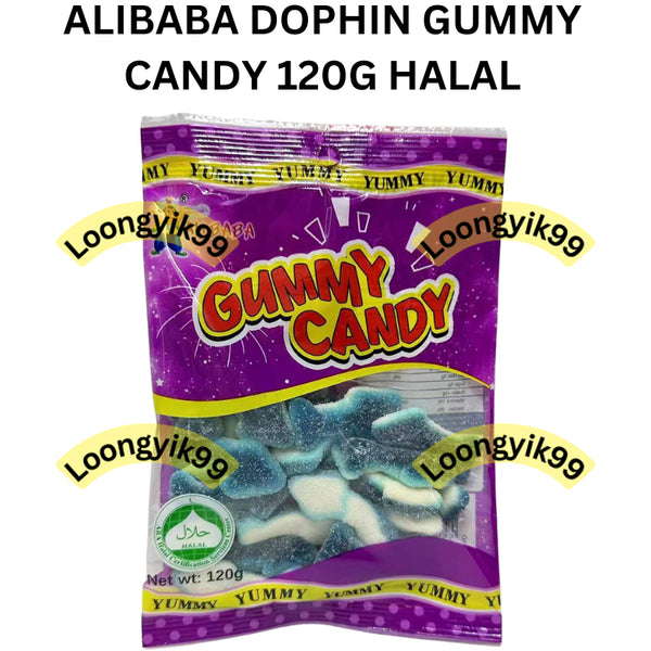 ALIBABA DOPHIN GUMMY CANDY 120G HALAL