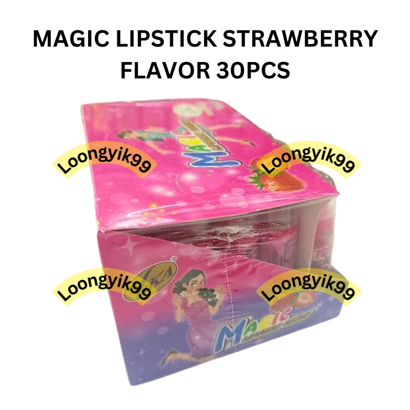 MAGIC LIPSTICK STRAWBERRY FLAVOR 30PCS HALAL