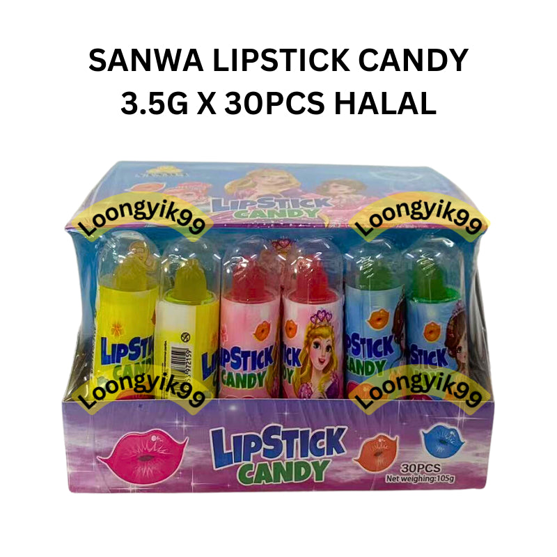 SANWA LIPSTICK CANDY 3.5G X 30PCS HALAL