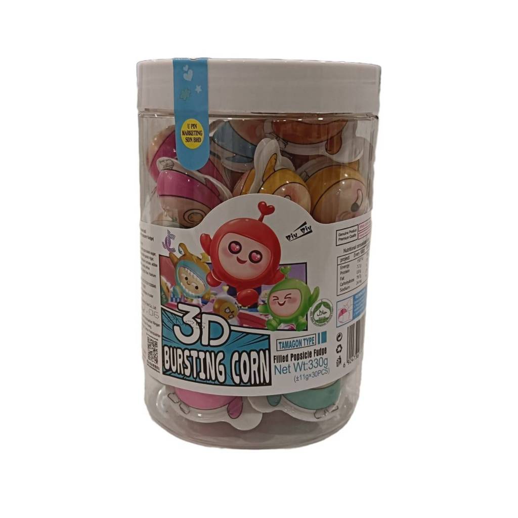 *HALAL* JC BOOM SYRUP 3D SOFT GUMMY CANDY 10G X 30PCS Filled Jam (Gula Lembut, bukan gula getah)