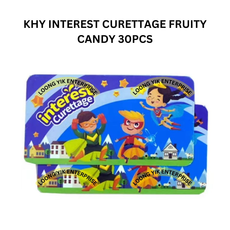 KHY INTEREST CURETTAGE FRUITY CANDY 30PCS HALAL