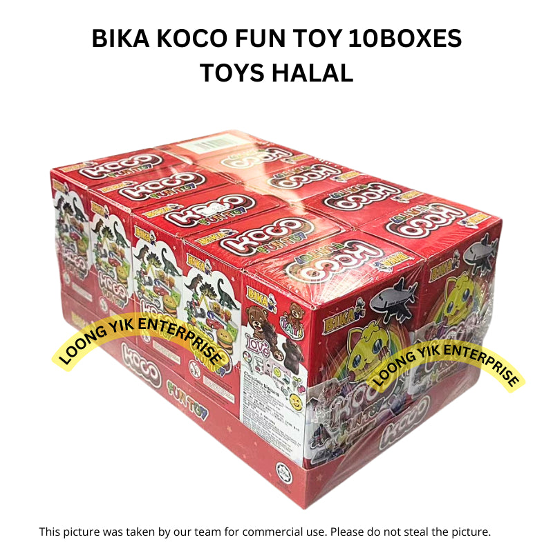 BIKA KOCO FUN TOY 10BOXES TOYS HALAL