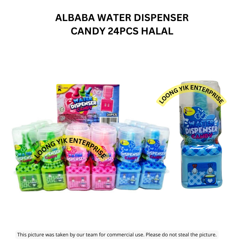 ALBABA WATER DISPENSER CANDY 24PCS HALAL