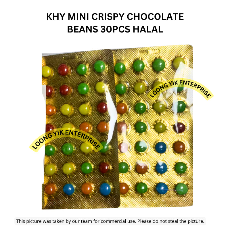 KHY MINI CRISPY CHOCOLATE BEANS 30PCS HALAL