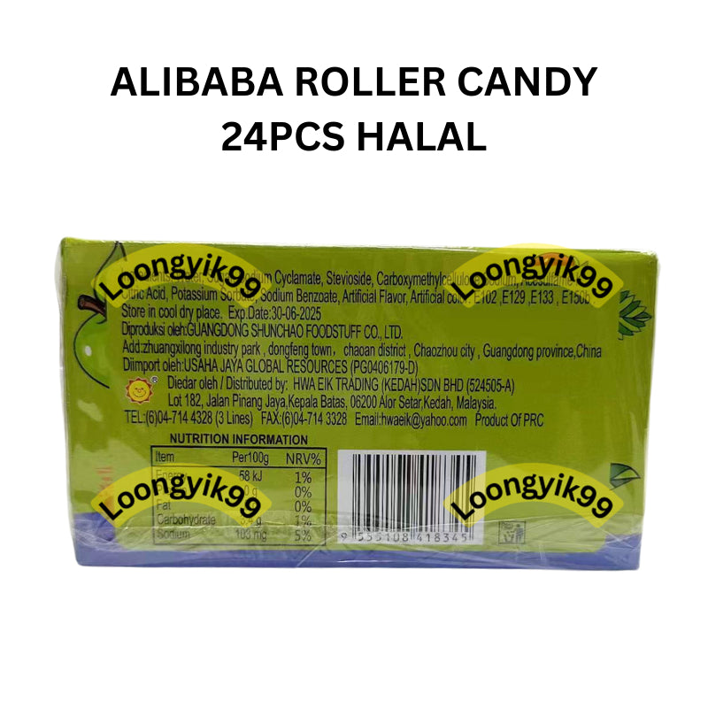 ALIBABA ROLLER CANDY 24PCS HALAL