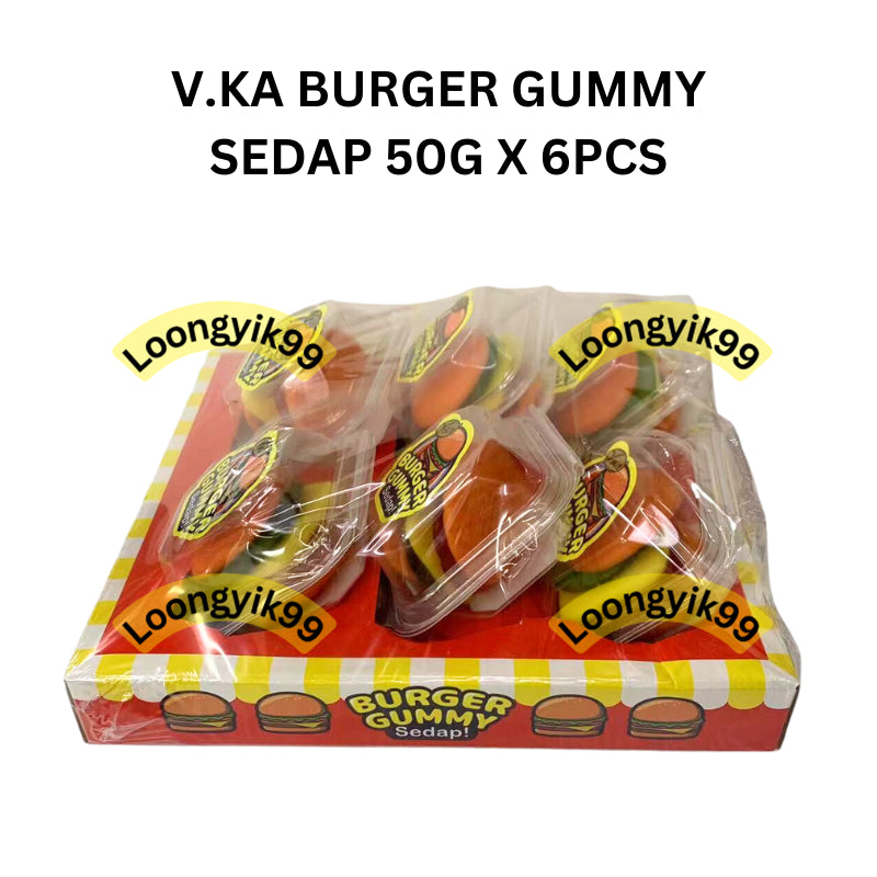 V.KA BURGER GUMMY SEDAP 50G X 6PCS HALAL