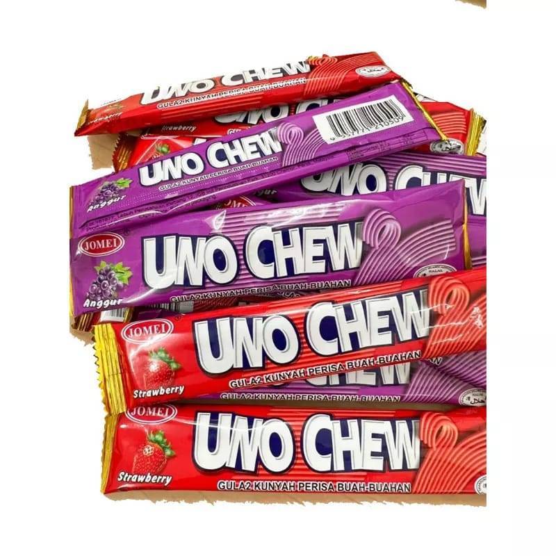 *Halal* Jomei Uno Chew Candy ( Anggur / Strawberry ) 30pcs *Bukan chewing gum, boleh telan*