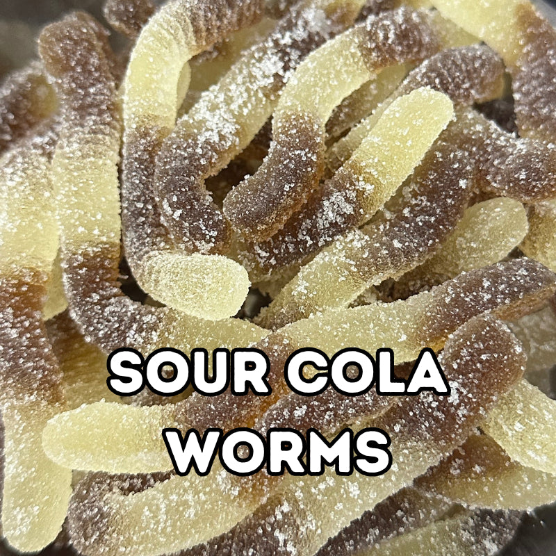 【100G】Halal Gummy Sour Mix Candy viral Donut Sweet Candy Cola Worm Blue Shark Sweet Ribbon Fried Egg Halal