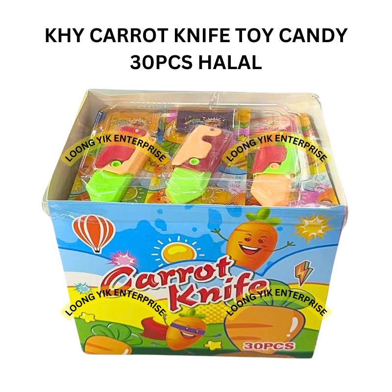 KHY CARROT KNIFE TOY CANDY 30PCS HALAL