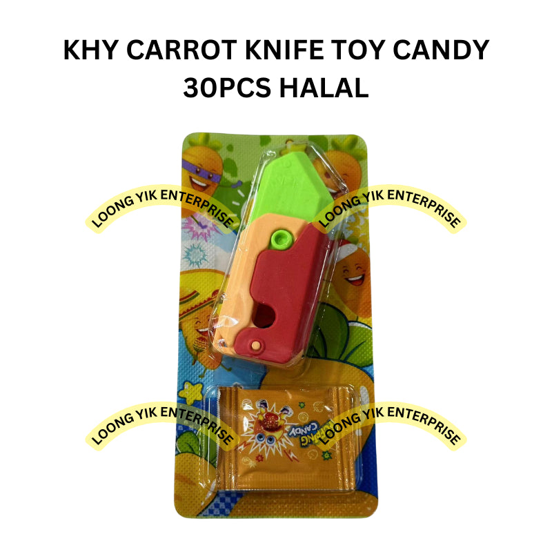 KHY CARROT KNIFE TOY CANDY 30PCS HALAL