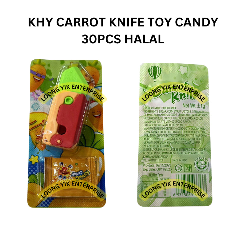 KHY CARROT KNIFE TOY CANDY 30PCS HALAL