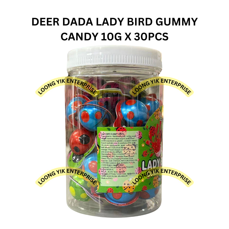 DEER DADA LADY BIRD GUMMY CANDY 10G X 30PCS