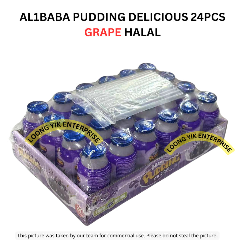 AL1BABA PUDDING DELICIOUS 24PCS STRAWBERRY/GRAPE/MANGO HALAL