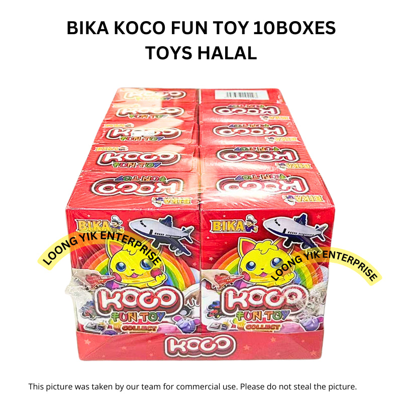 BIKA KOCO FUN TOY 10BOXES TOYS HALAL