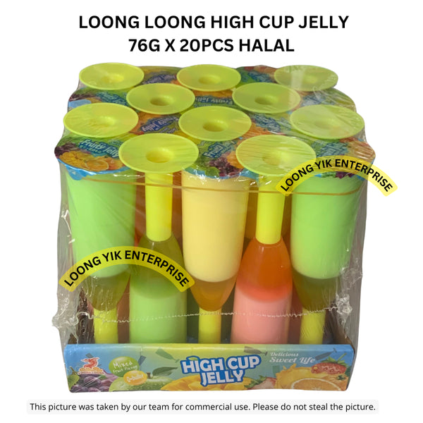 LOONG LOONG HIGH CUP JELLY 76G X 20PCS HALAL