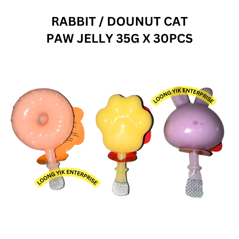 RABBIT DOUNUT CAT PAW JELLY 35G X 30PCS