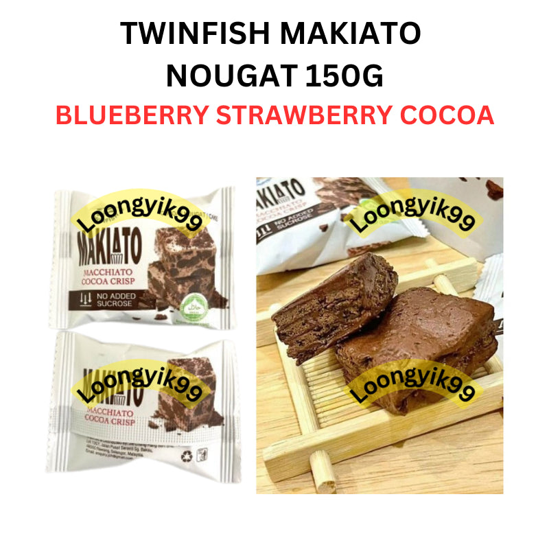 TWINFISH MAKIATO NOUGAT COCOA BLUEBERRY STRAWBERRY 150G