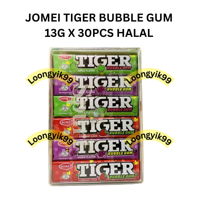 JOMEI TIGER BUBBLE GUM 13G X 30PCS HALAL