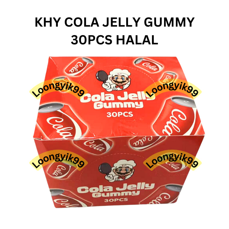 KHY COLA JELLY GUMMY 30PCS HALAL